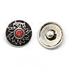 Alloy Rhinestone Buttons SNAP-A046-A20AS-NR-1