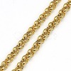 Trendy Unisex 201 Stainless Steel Cross Rolo Chain Necklaces NJEW-L043B-09G-2