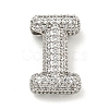 Platinum Plated Brass Micro Pave Cubic Zirconia Pendants KK-L073-001P-I-1