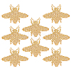 CHGCRAFT 8Pcs Bee Hotfix Rhinestone DIY-CA0006-31-1