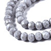Electroplate Glass Beads Strands X-EGLA-A034-P6mm-A16-2