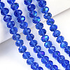 Electroplate Glass Beads Strands EGLA-A034-T4mm-L26-4