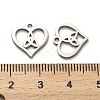 Valentine's Day 316 Surgical Stainless Steel Charms STAS-H190-15P-04-3