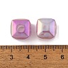 UV Plating Rainbow Iridescent Acrylic Beads PACR-C009-03E-3
