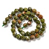 Natural Unakite Beads Strands G-C085-A08-01-3