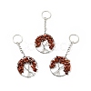 Tree of Life Natural & Synthetic Gemstone Keychain KEYC-G054-01P-2