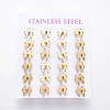 304 Stainless Steel Stud Earrings EJEW-L227-046G-1