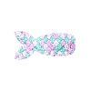 Fish Scale Shiny Cloth Snap Hair Clips PW-WG87473-08-1