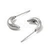 Non-Tarnish 304 Stainless Steel Stud Earing for Women Men EJEW-P216-01P-2