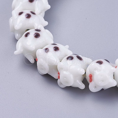 Handmade Lampwork Beads Strands PORC-L033-031B-02-1