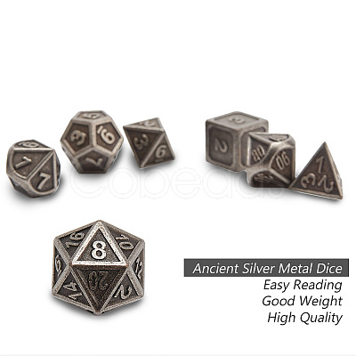 Gorgecraft Alloy Dice AJEW-GF0001-47-1