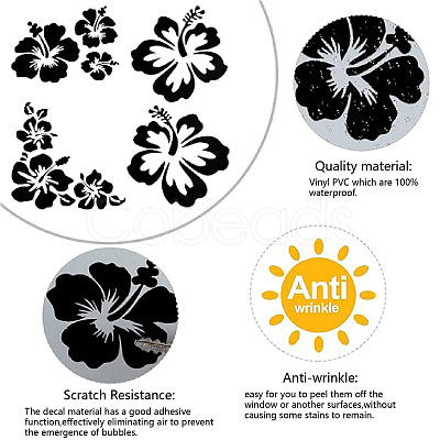 4Pcs 4 Styles PET Waterproof Self-adhesive Car Stickers DIY-WH0308-225A-039-1