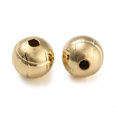 Rack Plating Eco-friendly Brass Beads KK-M257-19A-G-1