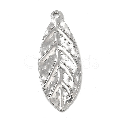 Non-Tarnish Textured 304 Stainless Steel Pendants STAS-P319-49P-1