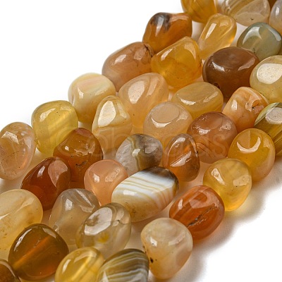 Natural Botswana Agate Beads Strands G-D081-A10-02-1