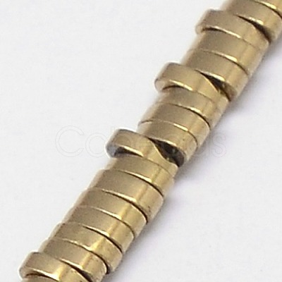 Electroplate Non-magnetic Synthetic Hematite Beads Strands G-J167-01-1