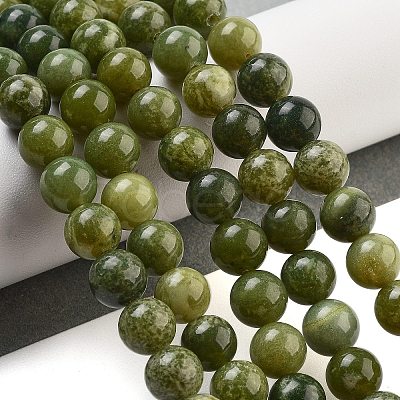 Natural Canada Jade Beads Strands G-NH0029-02A-1