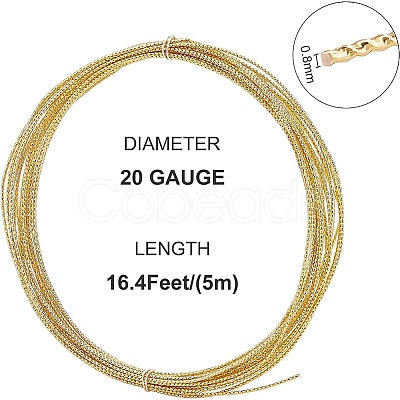 Textured Round Brass Spring Wire CWIR-WH0008-03A-1