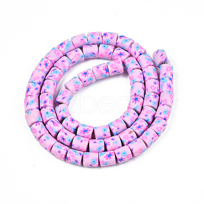 Handmade Polymer Clay Bead Strands X-CLAY-T020-10D-1