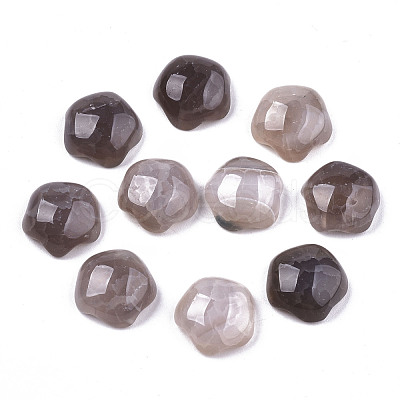 Natural Crackle Grey Agate Cabochons G-T131-50-1