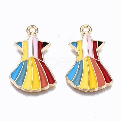 Alloy Enamel Pendants ENAM-S127-010-RS-1