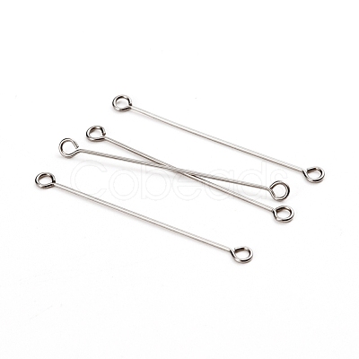 Tarnish Resistant 304 Stainless Steel Eye Pins STAS-I141-01A-P-1