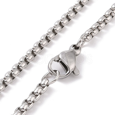 Zinc Alloy with Enamel Dice Pendant Necklaces NJEW-C034-04P-02-1