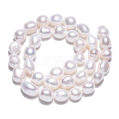 Natural Cultured Freshwater Pearl Beads Strands PEAR-N014-08F-1