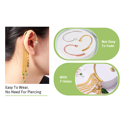 DIY Climber Wrap Around Earring Making Finding Kit KK-TA0001-16-1