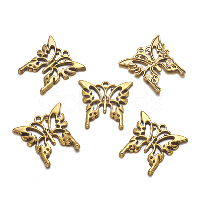 Tibetan Style Alloy Pendants X-TIBEP-A8788-G-LF-1