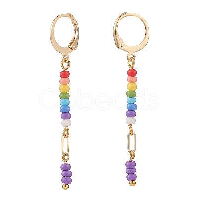 Glass Seed Beads Earring Sets for Women EJEW-JE05060-1