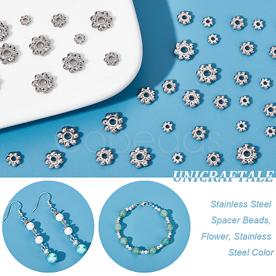 Unicraftale 304 Stainless Steel Spacer Beads STAS-UN0045-21P-1