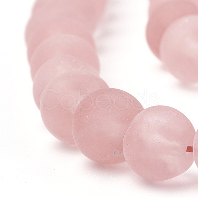 Cherry Quartz Glass Beads Strands G-T106-272-1