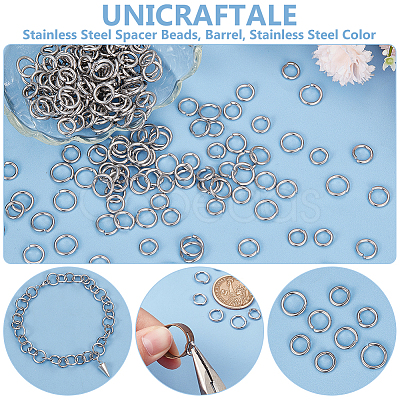 Unicraftale 304 Stainless Steel Jump Rings STAS-UN0006-01P-1