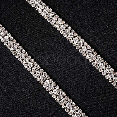 Brass Rhinestone Strass Chains CHC-BC0001-07-1