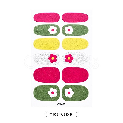 Flower Series Full Cover Nail Decal Stickers MRMJ-T109-WSZ491-1