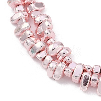 Baking Paint Electroplated Synthetic Non-magnetic Hematite Beads Strands G-H072-D01-01B-1