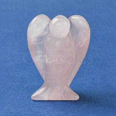 Angel Natural Rose Quartz Home Display Decorations DJEW-YW0001-05B-1