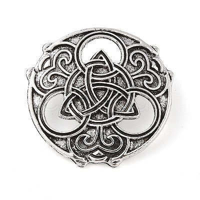 Tibetan Style Alloy Brooches JEWB-O016-01AS-1