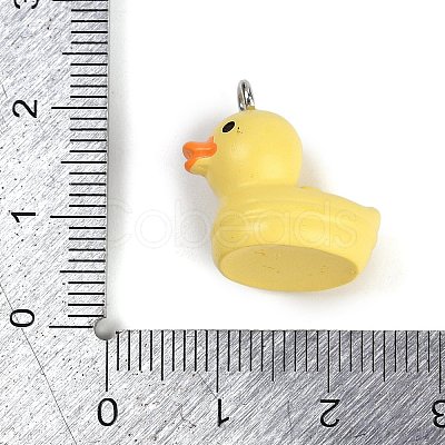 Cute Opaque Resin Pendants RESI-R458-05C-1