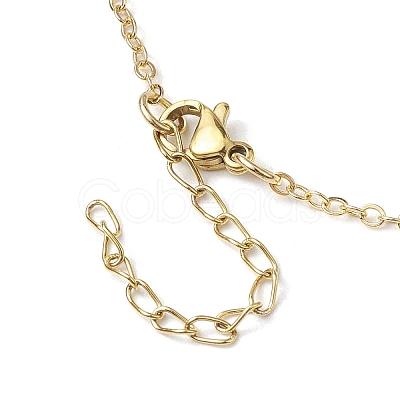 Apple Brass Micro Pave Cubic Zirconia with Natural Agate(Dyed) Pendants Necklaces NJEW-TA00154-1