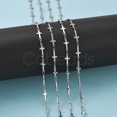 Tarnish Resistant 304 Stainless Steel Cross Link Chains CHS-R009-04-1