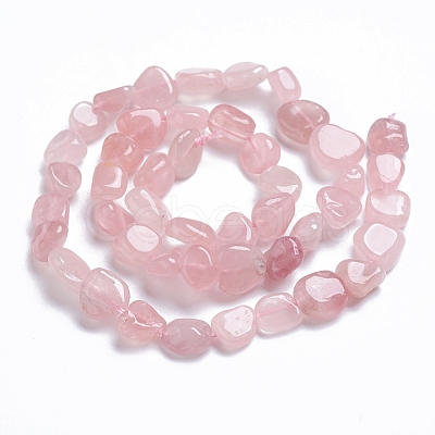 Natural Rose Quartz Beads Strands X-G-G841-A07-1