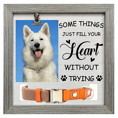 MDF Pet Photo Frames DIY-WH0525-006-1