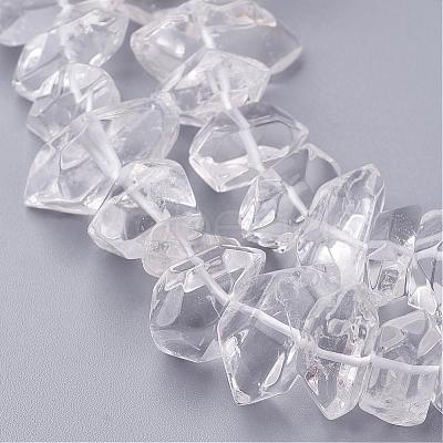 Natural Quartz Crystal Beads Strands G-F336-01-1