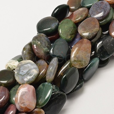 Natural Indian Agate Nuggets Beads Strands G-P093-21B-1