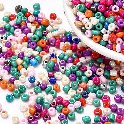 8/0 Mixed Style Round Glass Seed Beads X-SEED-K003-3mm-M05-1