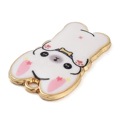 Rack Plating Alloy Enamel Pendants FIND-Q099-10G-02-1