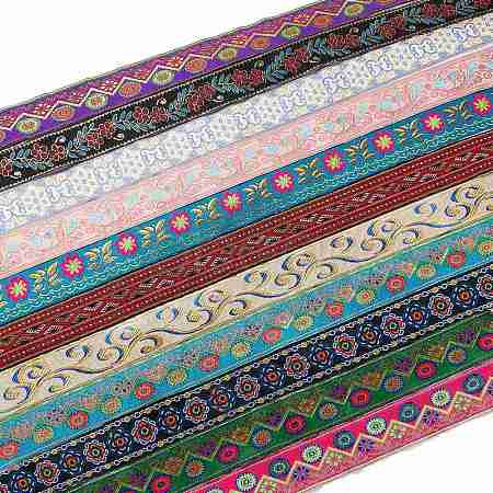 Ethnic Style Embroidery Polyester Ribbons OCOR-XCP0001-23B-1