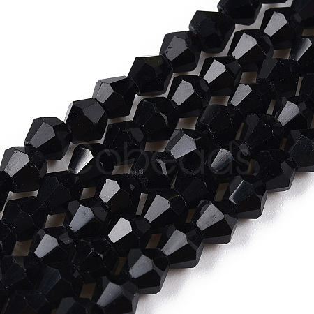 Opaque Solid Color Glass Beads Strands GLAA-TAC0022-4mm-B02-1